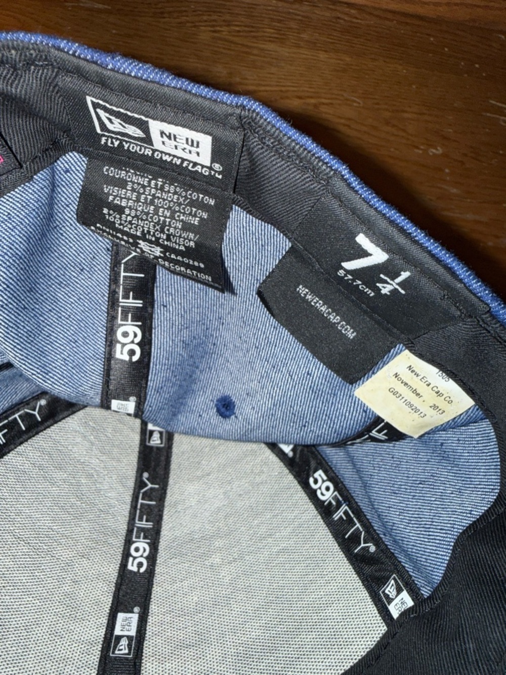 Mishka New Era 59FIFTY Blue and Black Cap Fitted Size 7 1/4” Very Rare Hat! 🧢 - Picture 9 of 11